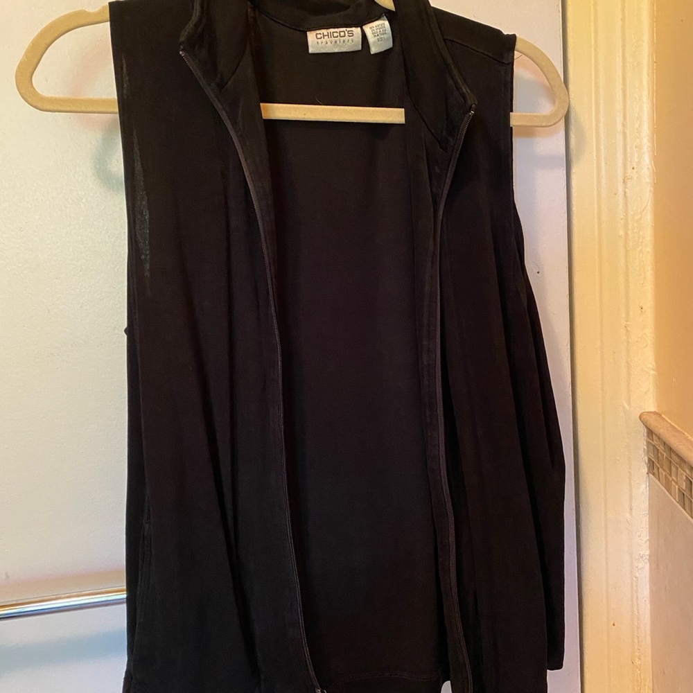 Chico's Black Vest S/M